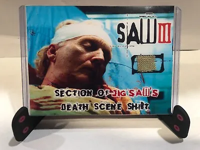 Saw III Movie Prop - Jigsaw's Death Scene Shirt Swatch - Screen Used Prop • $24