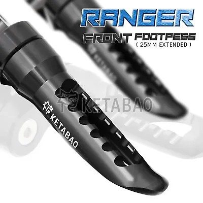Ranger Adjustable Front Foot Pegs Footrests For Suzuki GSXR 1000 1000R 600 750 • $49.36