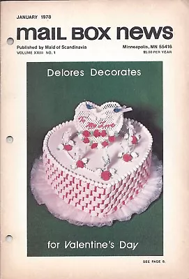 Vintage Cake Magazine Mail Box News January 1978 Maid Of Scandinavia • $4.99