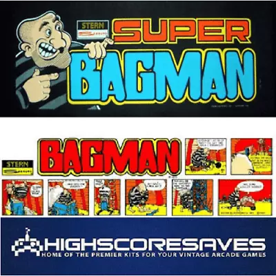 Bagman And Super Bagman Multigame Free Play And High Score Save Kit Arcade • $160