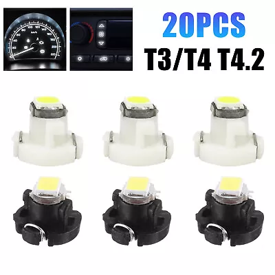 20X T4 T3 Neo Wedge LED Dash Switch Lamp A/C Climate Control HVAC Light Bulbs+++ • $7.86