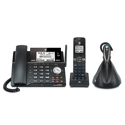 AT&T 2-line Connect To Cell Corded Cordless Answering System W Cordless Headset • $129.99
