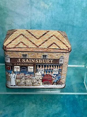 Vintage Sainsbury Advertising Earl Grey Tea Tin With Wooden Chess Set Inside • £14