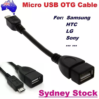 Micro USB Male To Female OTG Cable For All Micro USB Phones And Tablets • $3.65