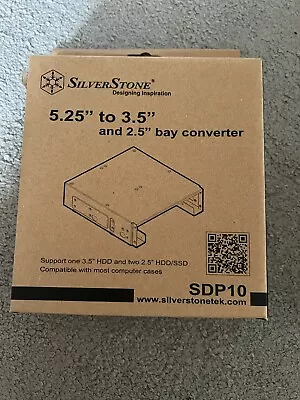 SST-FP55B Silverstone 5.25  To 3.5  & 2.5  Bay Converter • £9.99