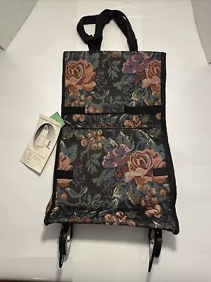 Vintage Floral Tapestry Rolling Hanging Travel   • $18