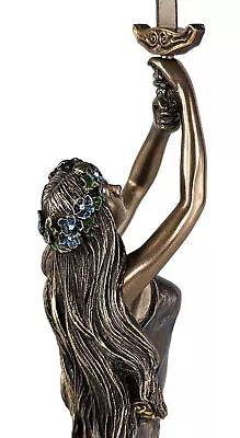 13  Lady Of The Lake Viviane Holding Excalibur Sword Statue Bronze Color • $64.35