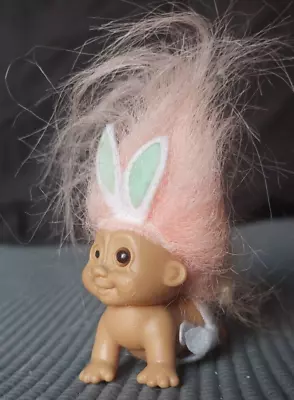 Troll Bunny Ears Baby. Russ Berrie. Pink Hair. Missing Eye • $15