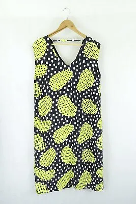 $82.50 • Buy Gorman Black And Yellow Dress 14 By Reluv Clothing