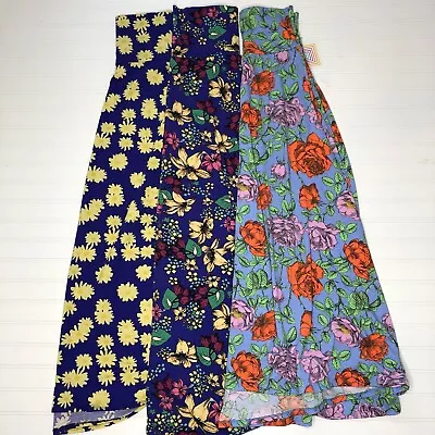 LuLaRoe Maxi Skirt Floor Length Bulk Lot Floral Daisy 90s Vibes Size Small • $34.99