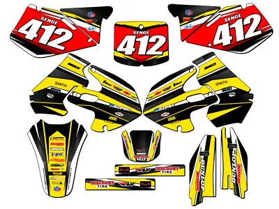 1999-2000 RM 250 VIGOR Yellow Senge Graphics Kit Compatible With Suzuki • $169.99