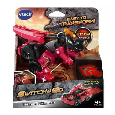 VTech Switch And Go T-Rex Muscle Car Easy To Transform Light-up Effects • $12.88