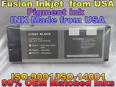 Compatible Stylus Pro 4800 Light Black T565700 Lk Ink Cartridges Not Oem E • $24.50