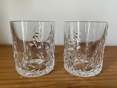 Nachtmann Crystal Rocks Glasses 10 Ounce Set Of 2 • $40