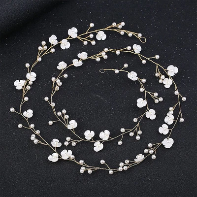 £1.68 • Buy Crystal Headbands Wedding Hair Accessories Handmade Floral Pearl For Bride Gi P3