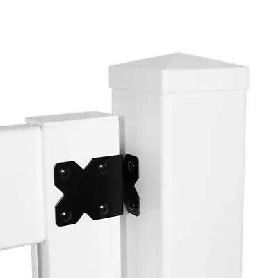 Veranda Picket Fence Gate W/ Dog Ear 4 Ft X 3.5 Ft Vinyl UV Protected White • $162.41