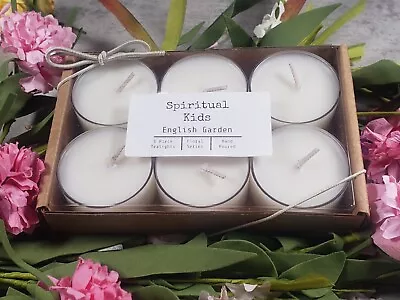 English Garden Soy Tealights 6 Count Hand Poured With Fragrant/Essential Oils  • $8.99