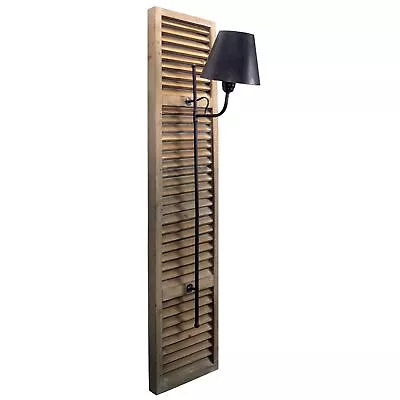 Shutter Lamp Light Fixture 56 H Wood/Metal • $248.15