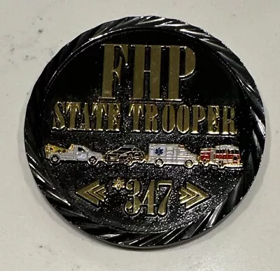 Florida Highway Patrol Move Over Police Challenge Coin • $16