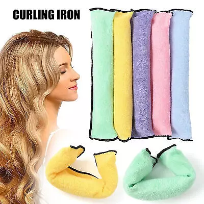 6PCS Long Hair Curlers Sponge Foam DIY Hair Rollers No Heat Sleep In Hair Curler • $20.10