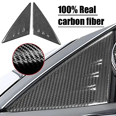 For Benz W118 CLA 2020-2022 Dry Carbon Fiber A Pillar Front Triangle Cover Trim • $77.84