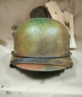 Helmet German Original Nice Helmet M40 Original WW2 WWII Size 66 • $315