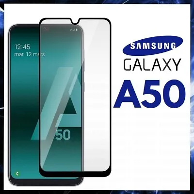 For SAMSUNG GALAXY A50 CURVED SCREEN PROTECTOR 9D FULL COVER GORILLA GLASS A 50 • $8.69