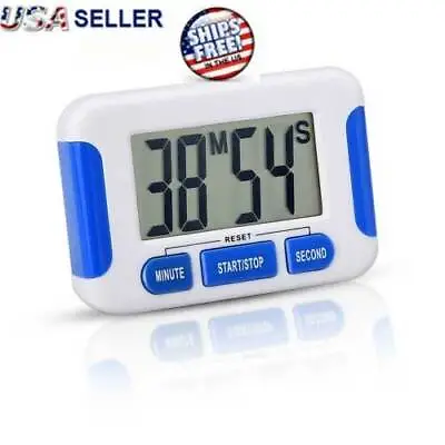 Digital Kitchen Timer Magnetic Cooking LCD Large Count Down Clear Loud Alarm Egg • $5.09