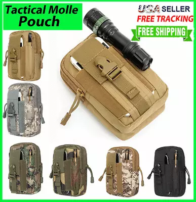 Tactical Molle Pouch EDC Belt Waist Fanny Military Waist Bags Pack Bag Pocket  • $7.49