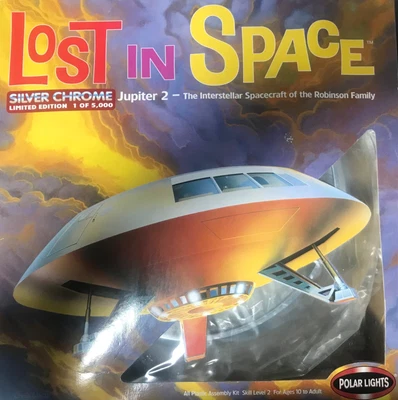 £149 • Buy Polar Lights LOST IN SPACE Silver Chrome Jupiter 2  Ltd Edition 1 Of 5000