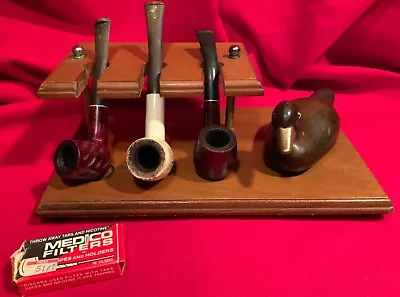 PipesPipe CaddyDuck Pipe HolderVintageDr. GrabowMEDICOBox Pipe FilterWood • $49.95