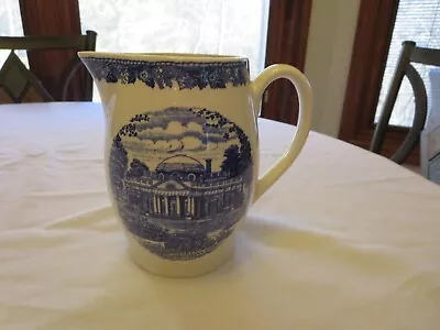 Old English Staffordshire Ware 6” Pitcher Monticello Home Thomas Jefferson • $17.99