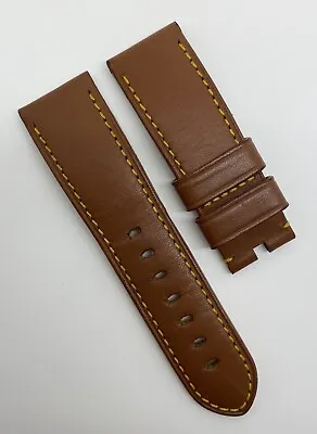 $150 • Buy Authentic Officine Panerai 24mm X 22mm Brown Calfskin Leather Watch Strap OEM