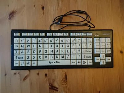 Extra Large Key Print Accuratus USB Keyboard For Elderly & Visually Impaired  • £29.99