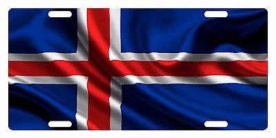 ICELAND Flag Custom License Plate Icelander Emblem Wave Version • $13.41