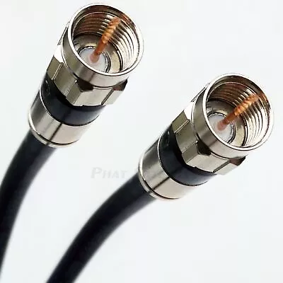 Rg6 Coaxial Patch Cable 75 Ohm 18awg Anti-uv Compression F-connectors • $15