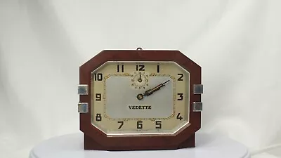 Art Deco French Bakelite Alarm Clock By Vedette 1935  Working Condition • $270