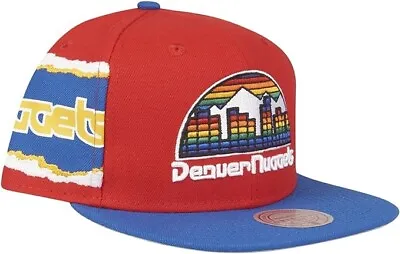 Denver Nuggets Mitchell & Ness Cap Flat Bill Jumbotron Snapback NBA Hat • $35