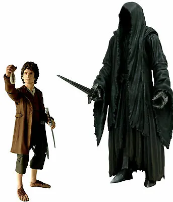 £69.99 • Buy Lord Of The Rings Deluxe Action Figure Set FRODO & RINGWRAITH Diamond Select -