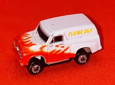 Vintage Micro Machines '50's Ford Panel Truck Micro Lights 1989 Galoob Red Flame • $15