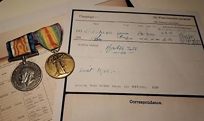 WW1 Pair British War & Victory Medal Pte Shepherd 2/6th Lancashire Fusiliers  • £55