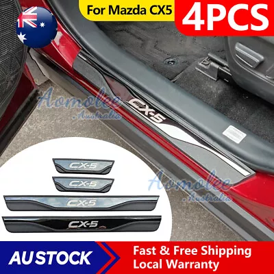 Car Accessories Door Sill Protector Scuff Plate Guard For Mazda CX5 • $36.85