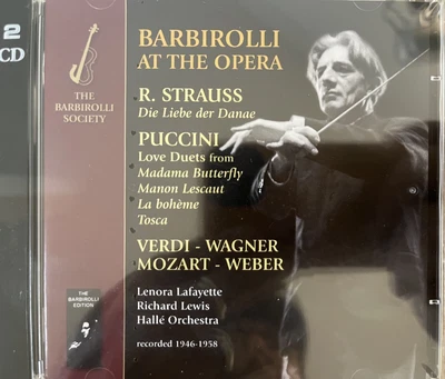 $17.99 • Buy JOHN BARBIROLLI - At The Opera - Lafayette / Lewis / Halle 2 X CD NEW! Dutton