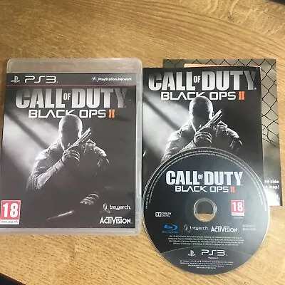 CALL OF DUTY BLACK OPS 2 II Ii PS3 ORIGINAL UK VERSION GAME COMPLETE & MANUAL • £4.99