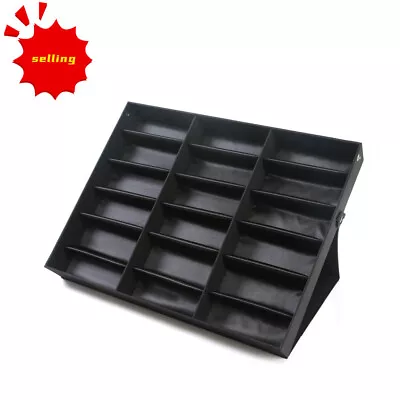 $26.60 • Buy Sunglasses Eye Glasses Display Stand Storage Box Organizer Storage Rack 18 Grids