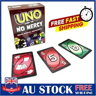 New Unos - Show Em No Mercy Card Game-168 Cards Free Shipping AU STOCK • $11.96