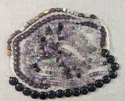 Mixed Grab Bag Semi-precious Stones And Beads 11.3 Oz • $9.99