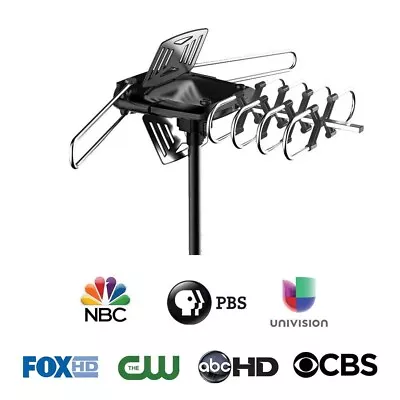 ONN ONA18CH901 HD Outdoor Antenna With 150-Mile Range + Included Pole • $21.99