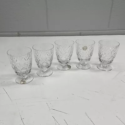 VINTAGE RETRO Glass Set 5 Sherry Port Alcohol Bar Glasses England Drink Liquor • $9.99
