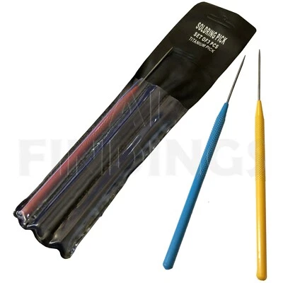 £6.10 • Buy SET 3 Titanium  Soldering Pick Jewellers Silversmiths Repair Solder Tool Picks
